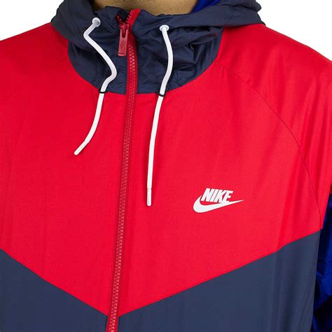 jacke nike weiß rot blau|nike windbreaker regenjacke.